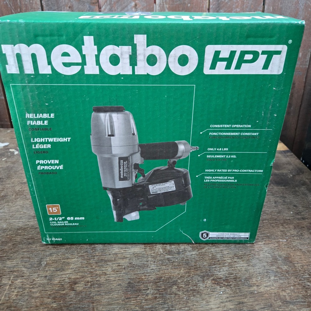 Metabo NV65AH2 Coil Nailer 2-1/2 Inch Pneumatic Siding Nailer ]Tested